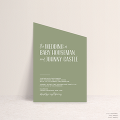 Be My Baby: Wedding Invitation