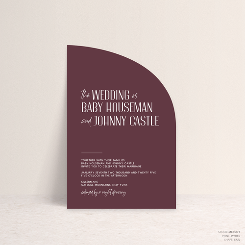 Be My Baby: Wedding Invitation