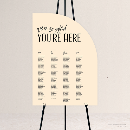 Be My Baby: Wedding Seating Chart