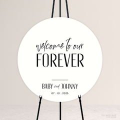 Be My Baby: Wedding Welcome Sign