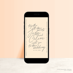 Before Sunrise: Digital Wedding Invitation