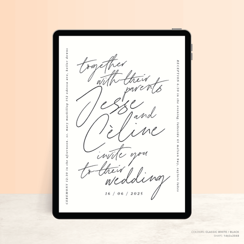 Before Sunrise: Digital Wedding Invitation