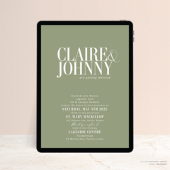 Claire: Digital Wedding Invitation