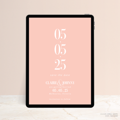 Claire: Digital Wedding Save The Date
