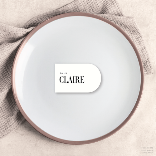 Claire: Wedding Place Card