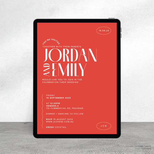 Edward: Digital Wedding Invitation