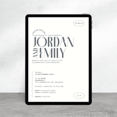 Edward: Digital Wedding Invitation