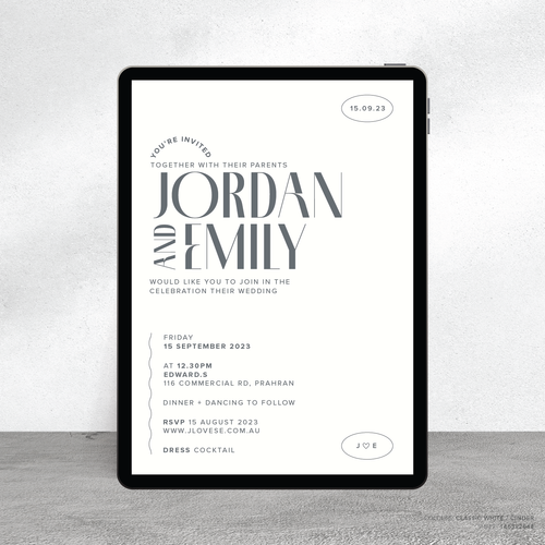 Edward: Digital Wedding Invitation