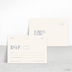 Edward: Wedding RSVP Card