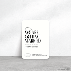 Edward: Wedding Save The Date Card