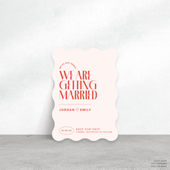 Edward: Wedding Save The Date Card