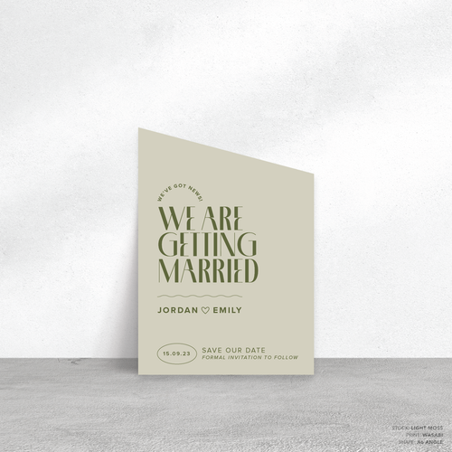 Edward: Wedding Save The Date Card