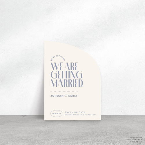 Edward: Wedding Save The Date Card