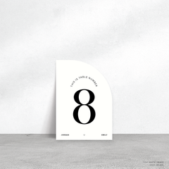 Edward: Wedding Table Number