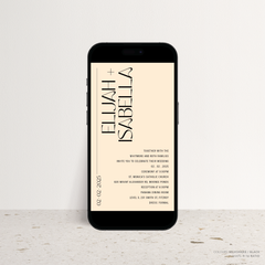 First Date: Digital Wedding Invitation