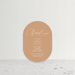 Golden Afternoon: Wedding Info Card