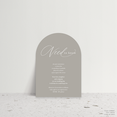 Golden Afternoon: Wedding Info Card