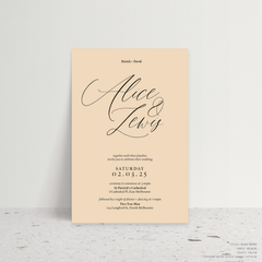 Golden Afternoon: Wedding Invitation