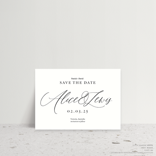 Golden Afternoon: Wedding Save The Date Card