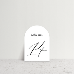 Golden Afternoon: Wedding Table Number