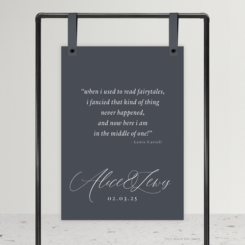 Golden Afternoon: Wedding Welcome Quote Sign