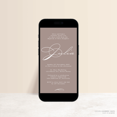 Julia: Digital Baptism Invitation + Digital Birthday Invitation