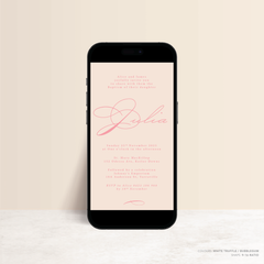 Julia: Digital Baptism Invitation + Digital Birthday Invitation