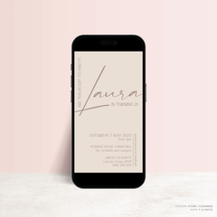 Laura: Digital Baptism Invitation + Digital Birthday Invitation