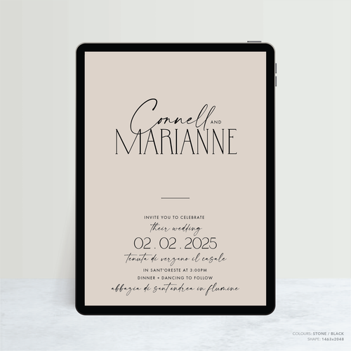 Magnetic Attraction: Digital Wedding Invitation