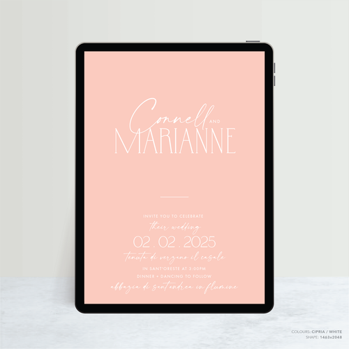 Magnetic Attraction: Digital Wedding Invitation