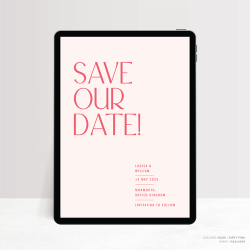 Me And You: Digital Wedding Save The Date