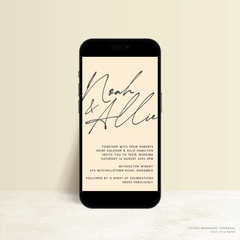 Seabrook: Digital Wedding Invitation