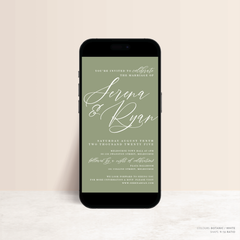 Serena: Digital Wedding Invitation