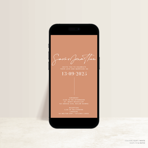 Serendipity: Digital Wedding Invitation