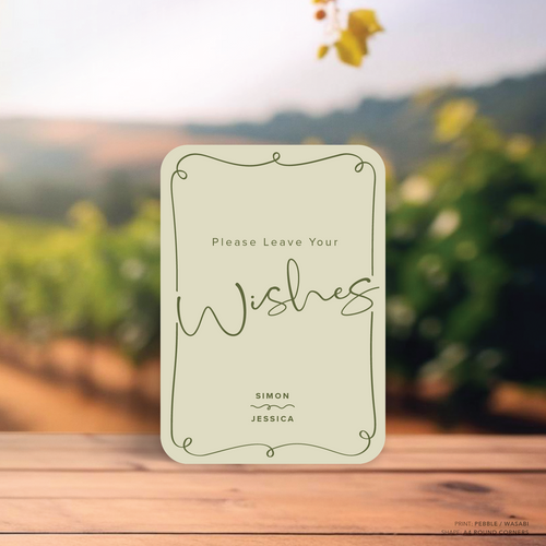 Vino: Wedding Info Sign