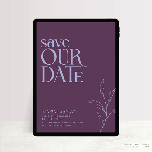 Wolfsbane: Digital Wedding Save The Date