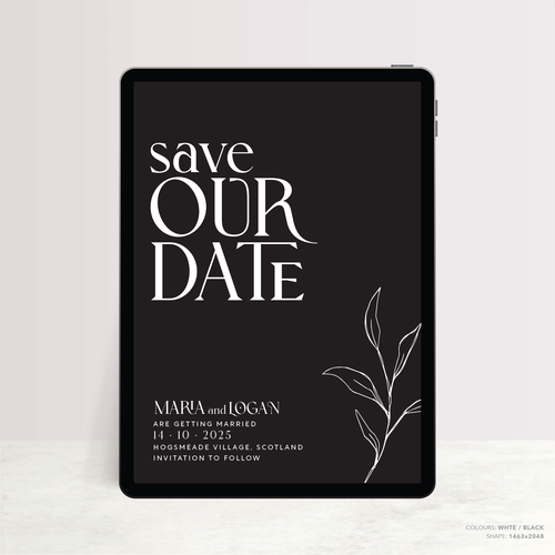 Wolfsbane: Digital Wedding Save The Date