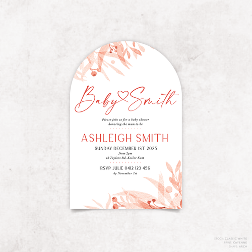 Ashleigh: Baby Shower Invitation