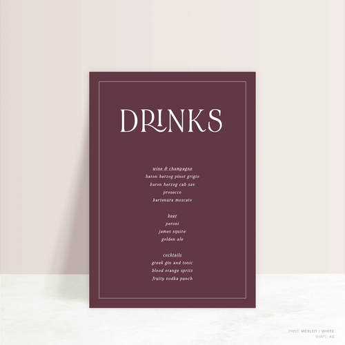 All I Ask Of You: Wedding Bar Sign