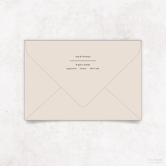 All I Ask Of You: Back Envelope Print