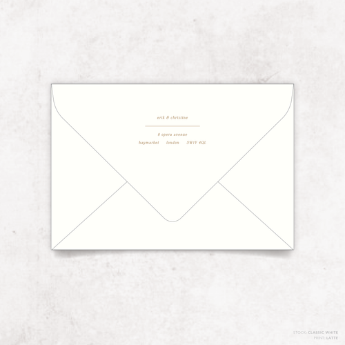 All I Ask Of You: Back Envelope Print