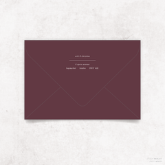 All I Ask Of You: Back Envelope Print