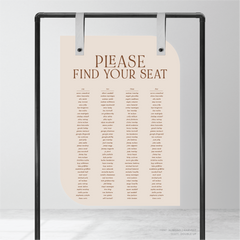 AlI I Ask Of You: Wedding Seating Chart