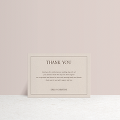 All I Ask Of You: Wedding Thank You Card