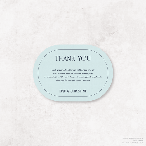 All I Ask Of You: Wedding Thank You Card