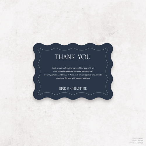 All I Ask Of You: Wedding Thank You Card