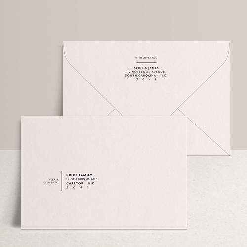 Amelia: Envelope Print Front & Back