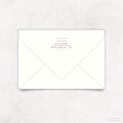Amelia: Envelope Print Back