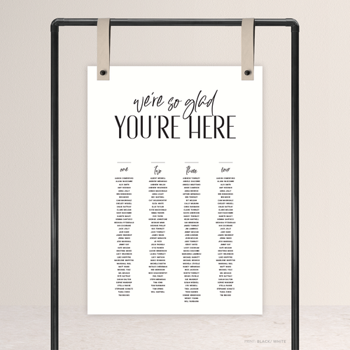 Be My Baby: Wedding Seating Chart