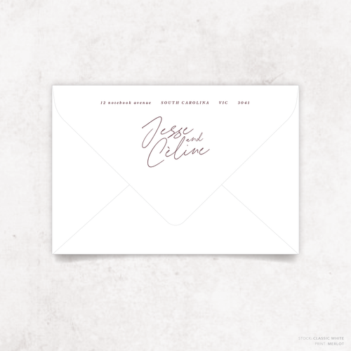 Before Sunrise: Envelope Print Back